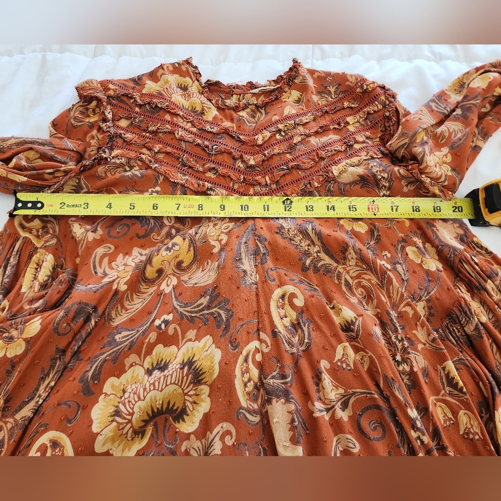 Spell & Gypsy Designs Aurora Blouse Burnt Ember XL - Picture 14 of 15